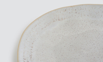 Eivissa Oval Platter sand beige 45 cm