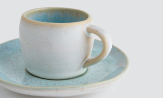 Eivissa Coffee Cup and Saucer sea blue 70 ml