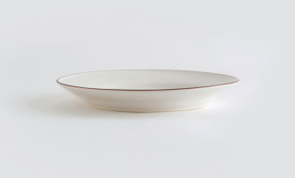 Dinner Plate Beja White-Red 28,2 cm