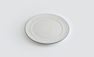 Round Platter Beja White-Blue 38 cm