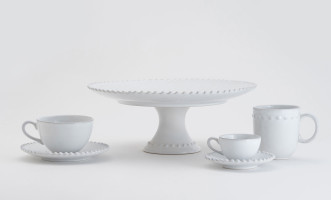 Pearl Coffee Cup and Saucer cloud white 90 ml