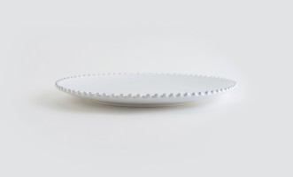 Pearl Charger Plate/Platter cloud white 330 ml