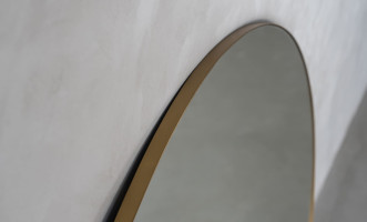 Stella Round Mirror brass finish d120 cm