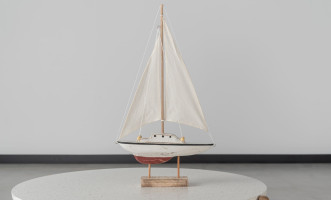 Sailboat With Fabric Sail Large
