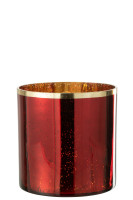 Hurricane Gold Rim Red Glass XL