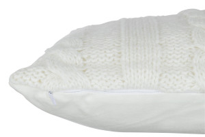 Twist Cushion Poly White