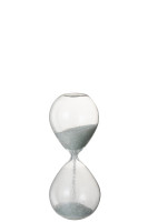 Hourglass Pearls Glass White M