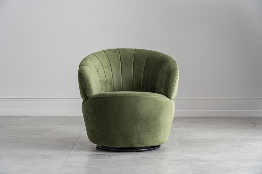 Chic Swivel Armchair Olive