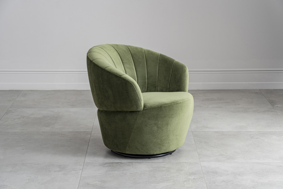 Chic Swivel Armchair Olive