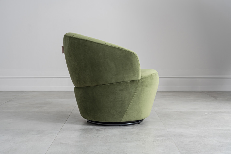 Chic Swivel Armchair Olive