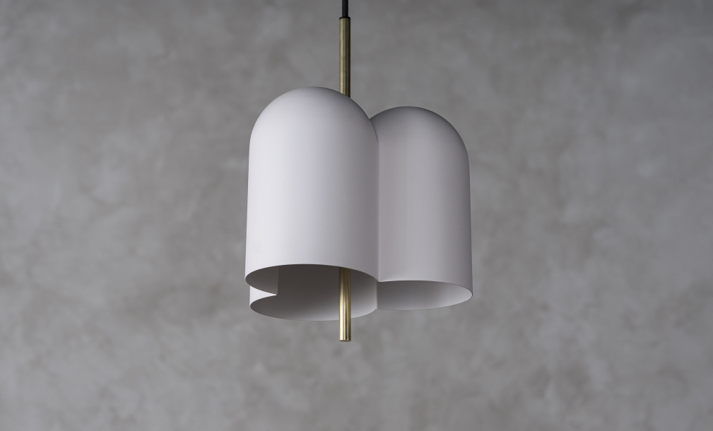 Oket Pendant Lamp (White / Matt Brass)