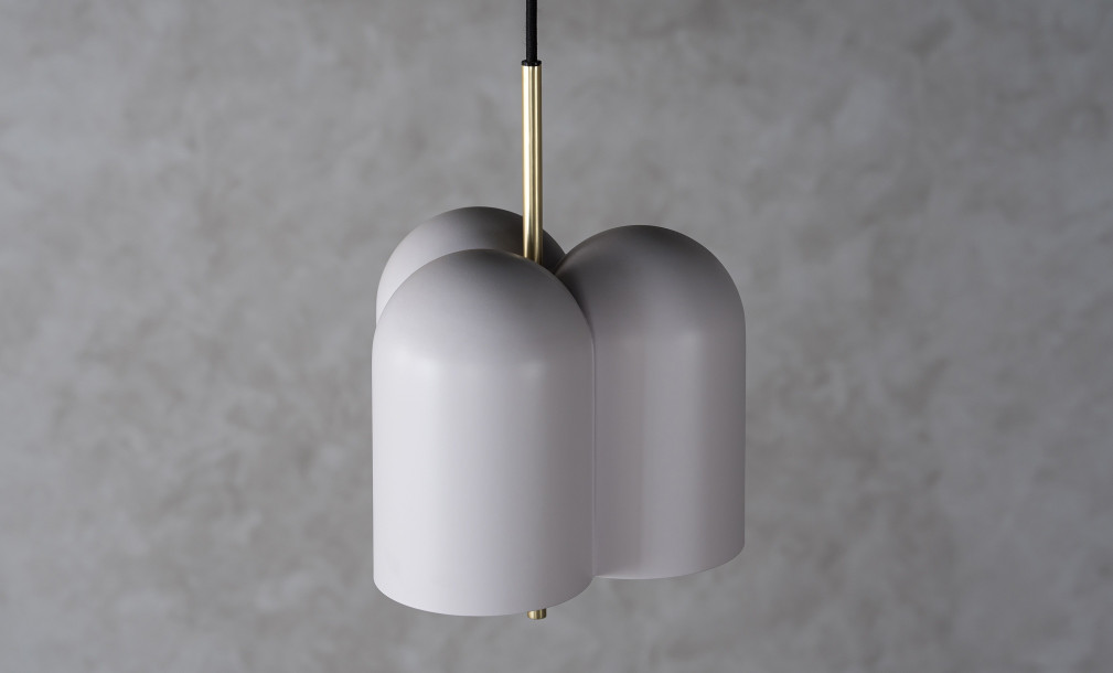 Oket Pendant Lamp (White / Matt Brass)