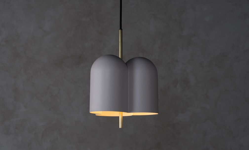 Oket Pendant Lamp (White / Matt Brass)