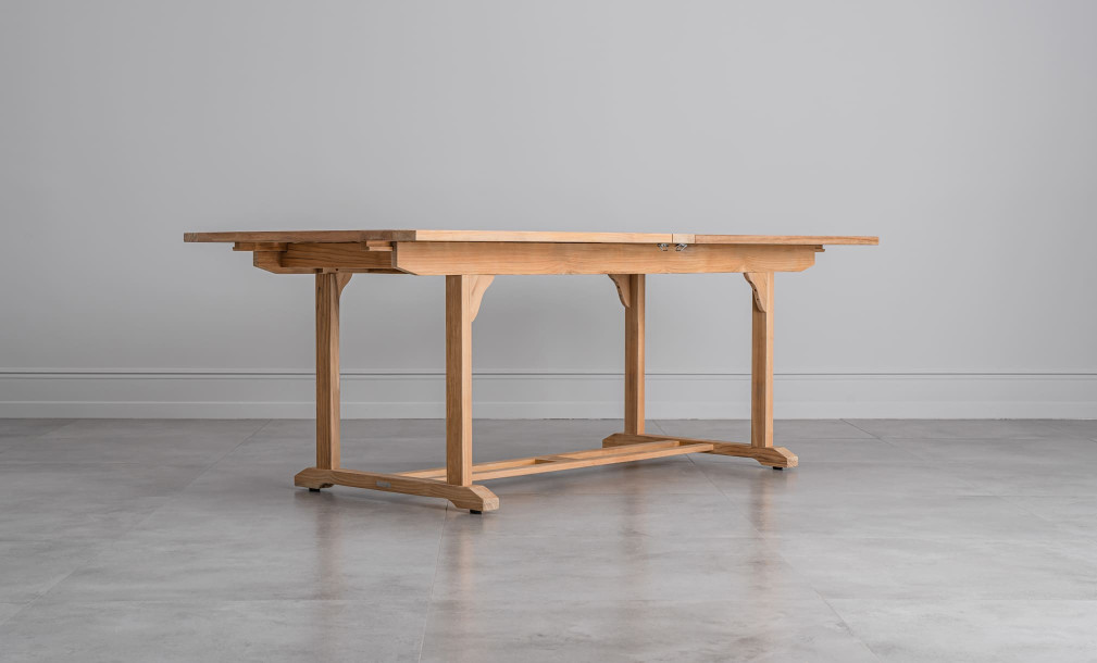 Corfu Extension Teak Table 300/256/212*100*75 cm
