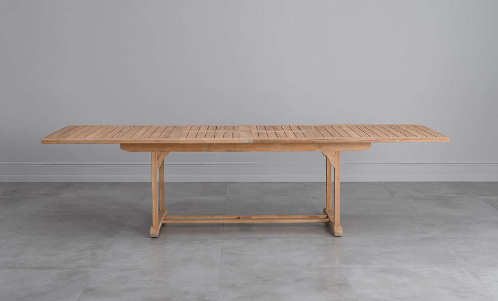 Corfu Extension Teak Table 300/256/212*100*75 cm