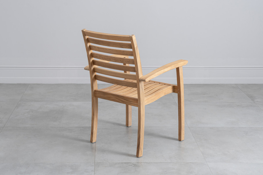 Corfu Stacking Teak Armchair 