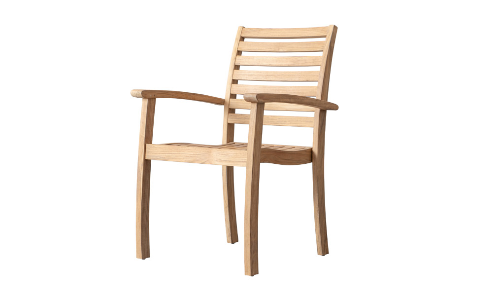 Corfu Stacking Teak Armchair 