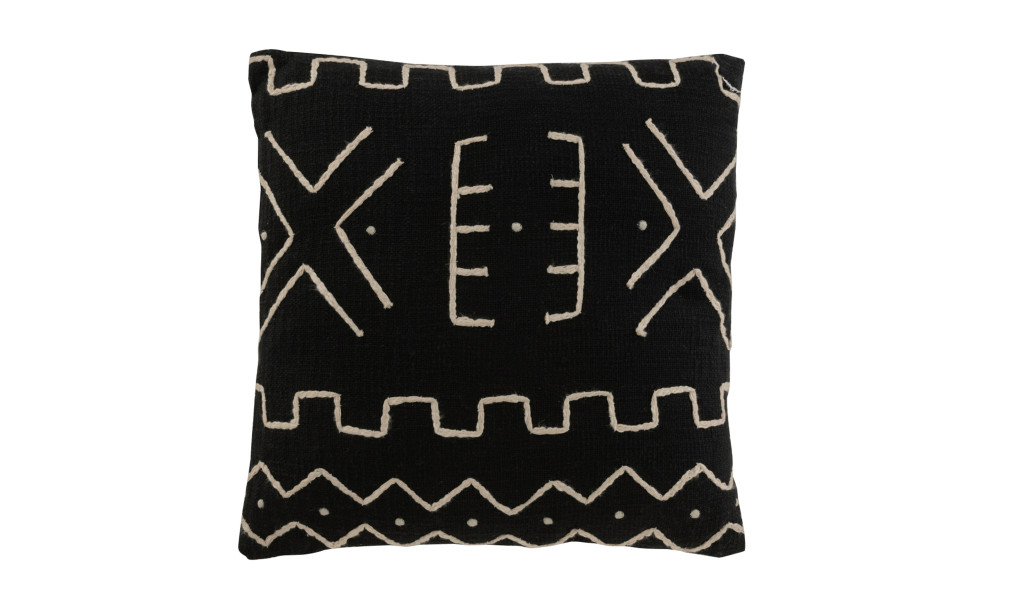 Graphic Cushion Draw Black