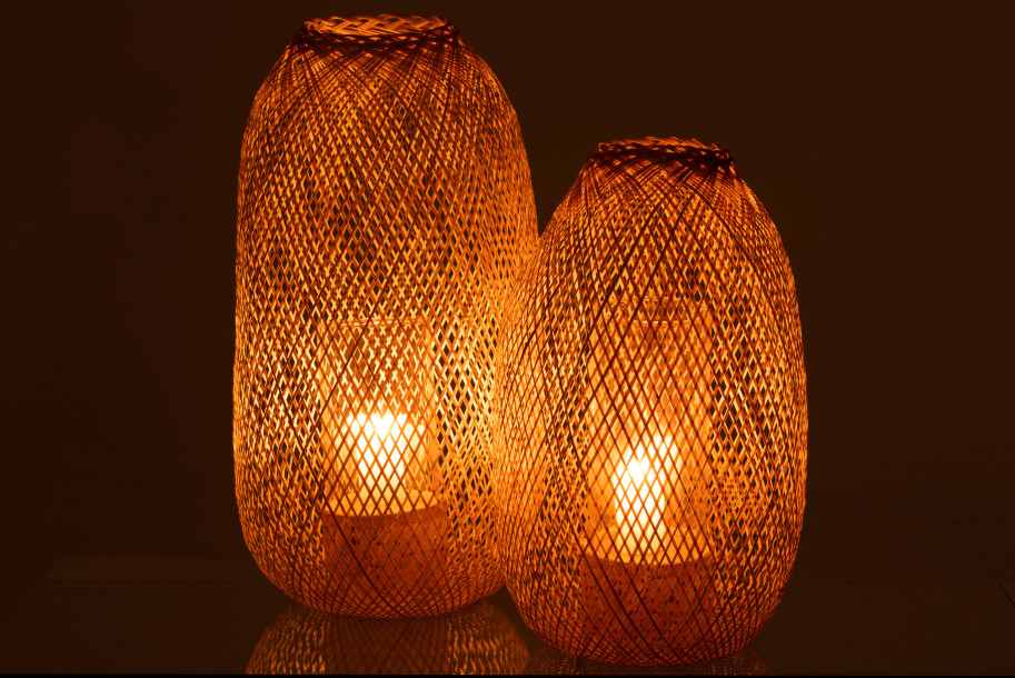 Lantern Hazel Bamboo L