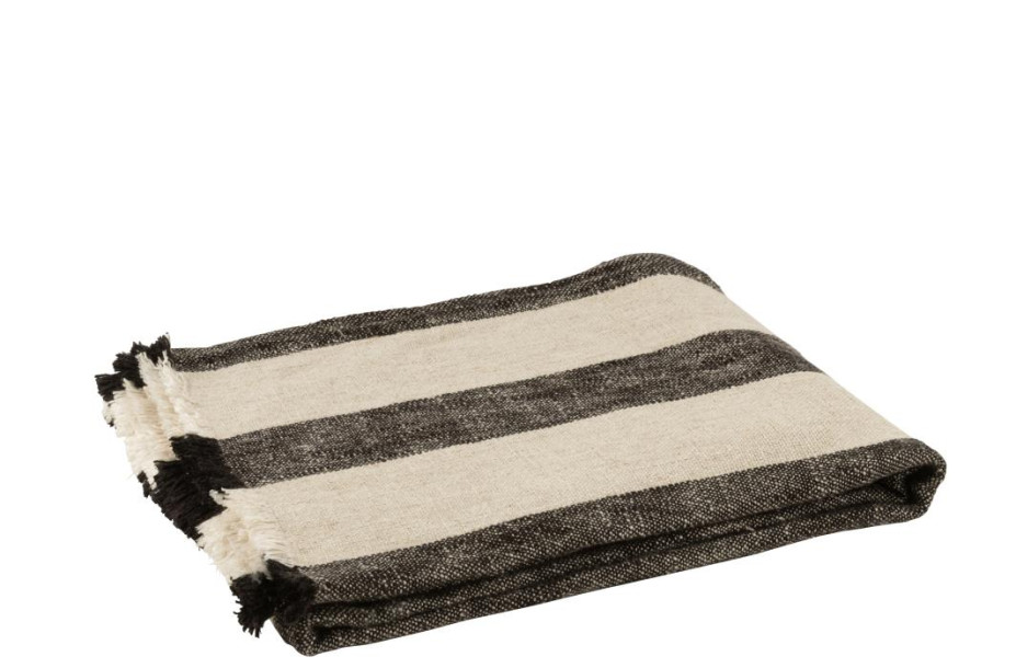 Dark Stripes Throw