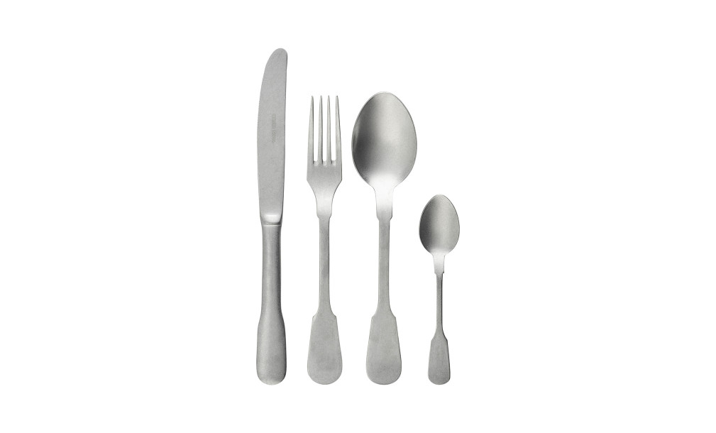 Saga Flatware Matte Black 24 pieces