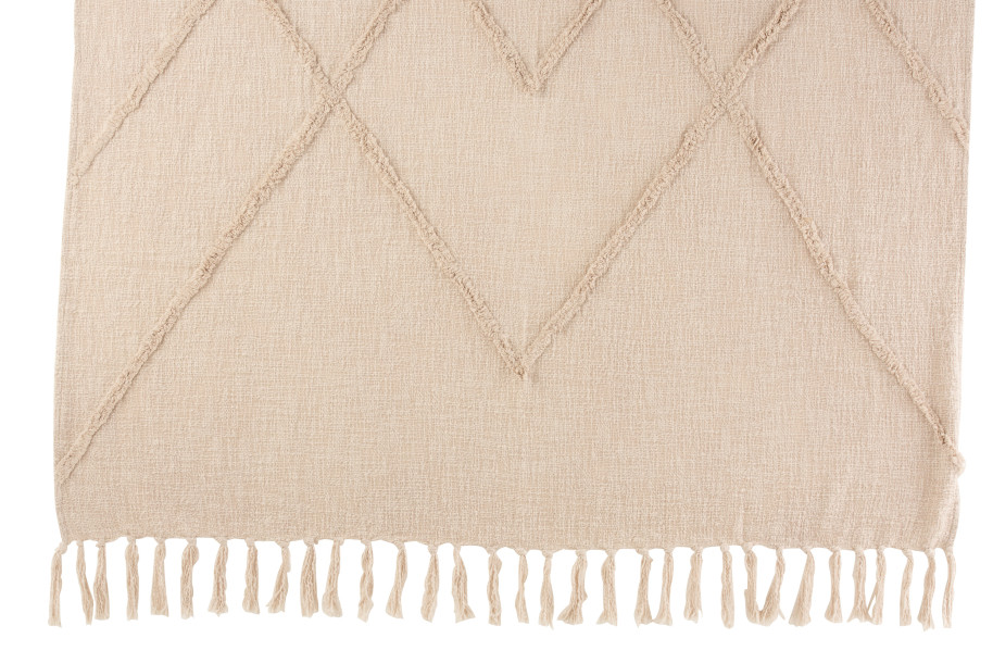 Rhombus Throw Cream