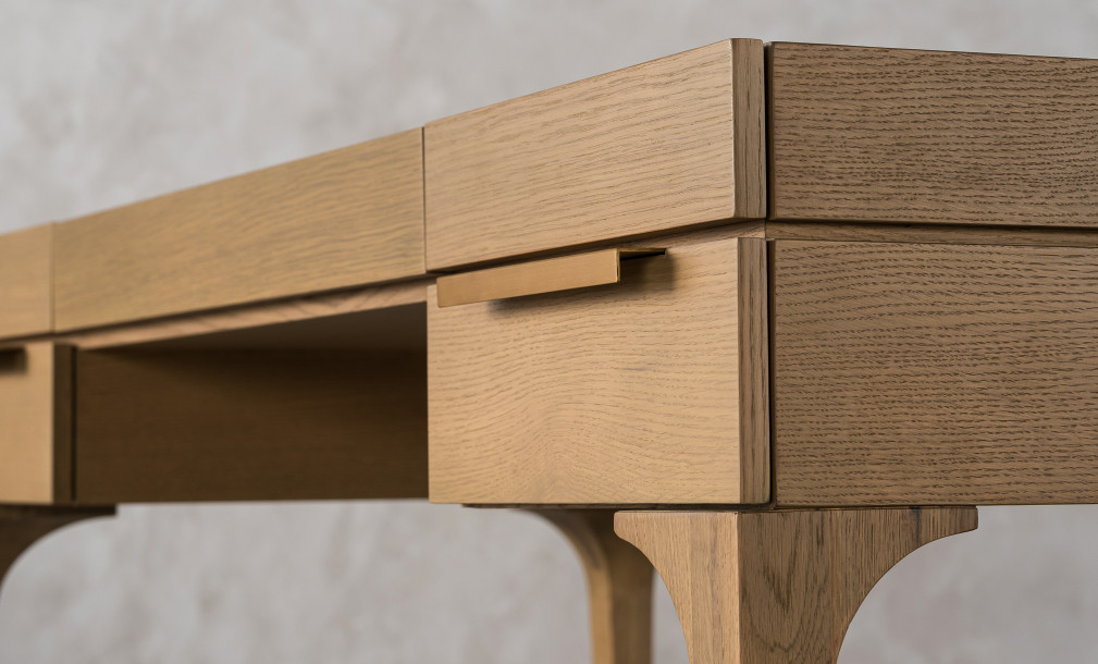 Bridge Desk Cappuccino finish