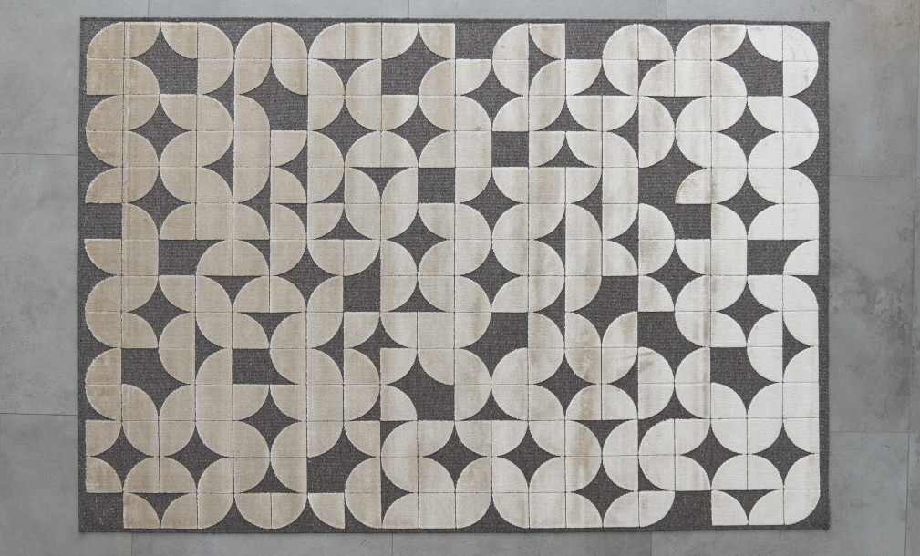 Puzzle Grey Carpet 160x230 cm