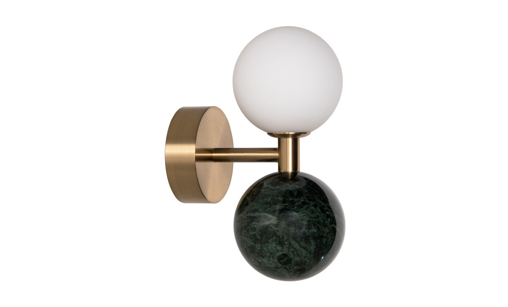 Dalt Wall Lamp Green Marble