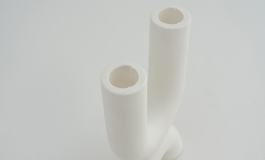 White Organic Candleholder