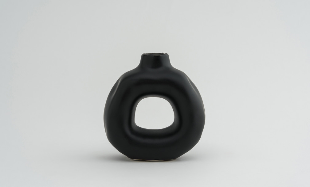 Black Donat Candleholder