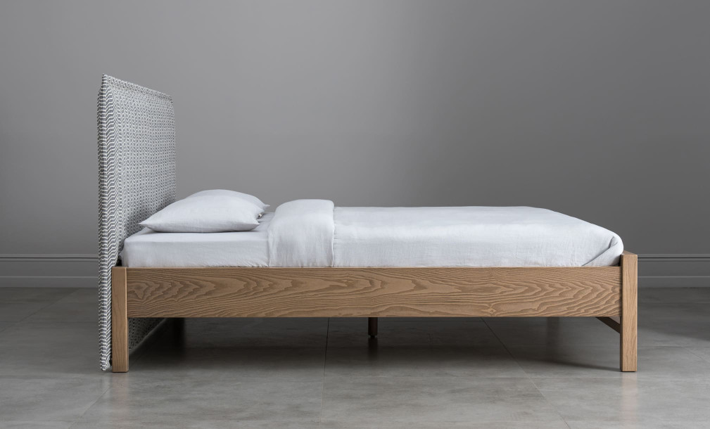 Rene Upholstered Headboard Bed 200x200 cm