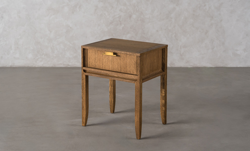 City Tall Bedside table Honey Oak