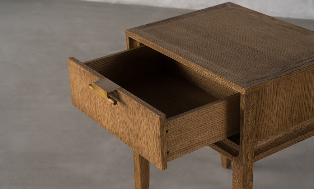 City Tall Bedside table Honey Oak