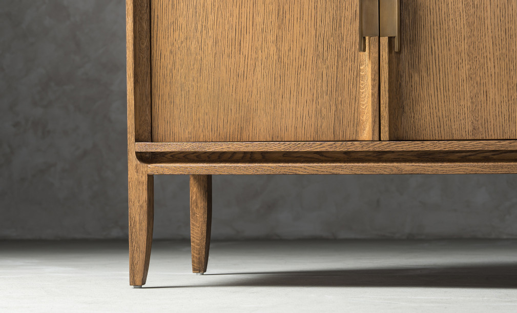 City Media console Honey Oak color