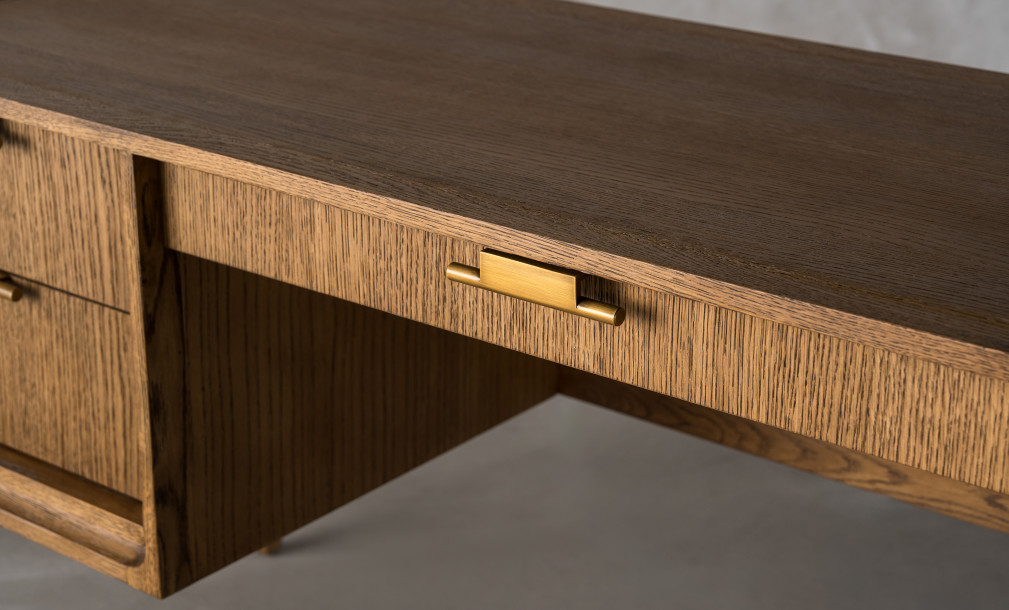 City Compact desk Honey Oak color