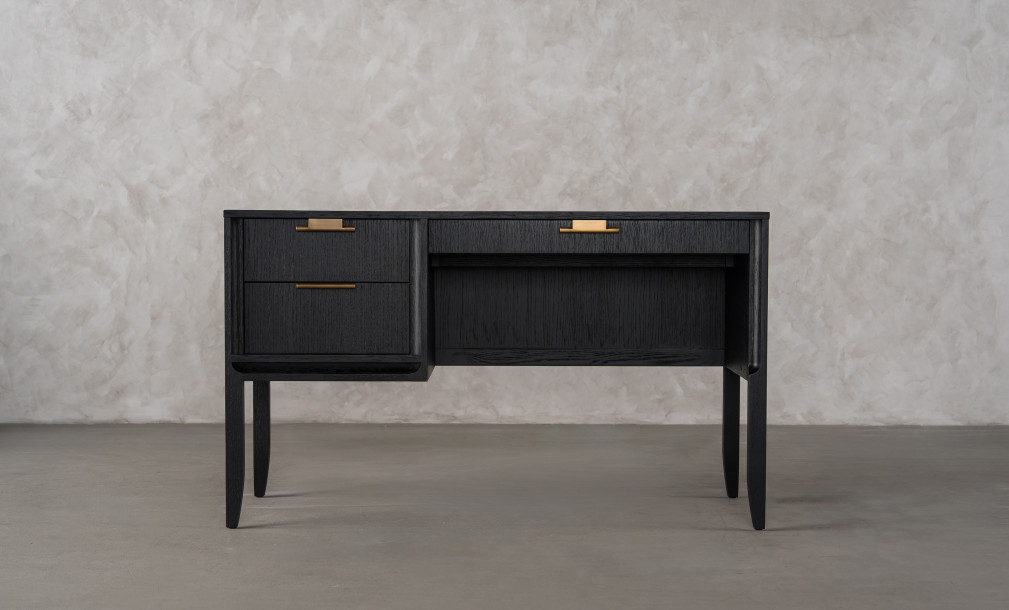 City Compact desk Black Oak color