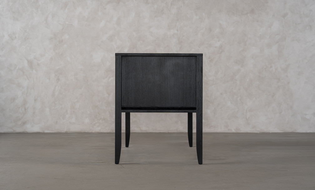 City Compact desk Black Oak color