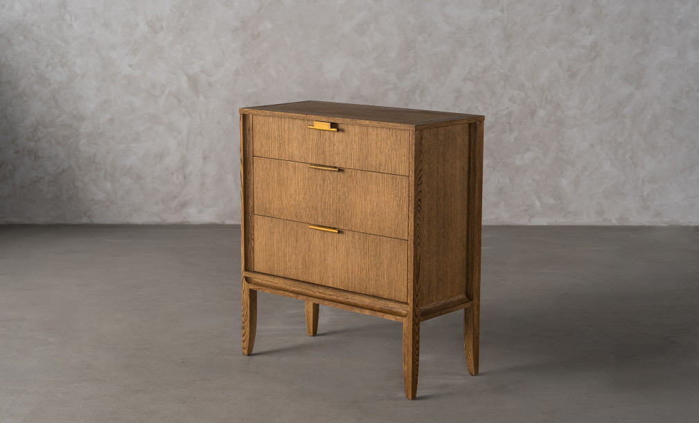 City Small Chest of Drawer Honey Oak color