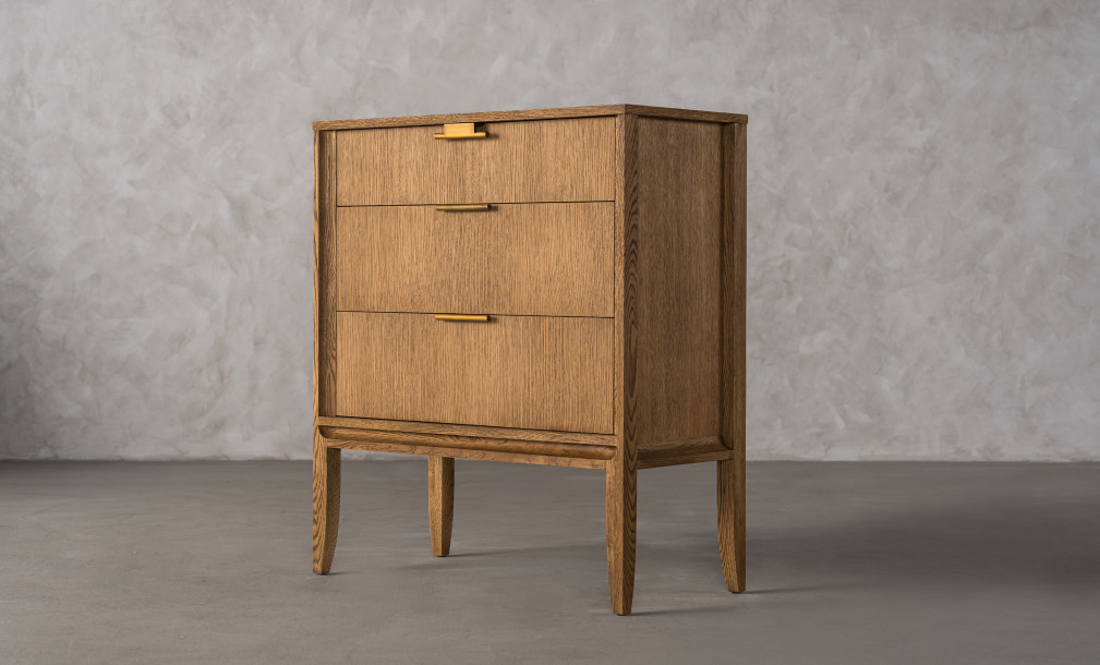 City Small Chest of Drawer Honey Oak color