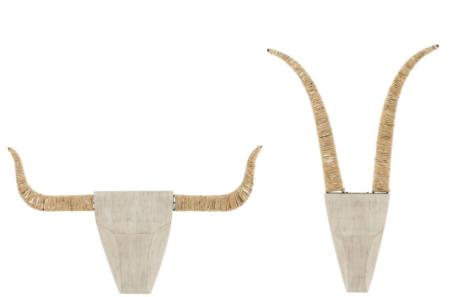 Wall Decoration Bull Set of 2