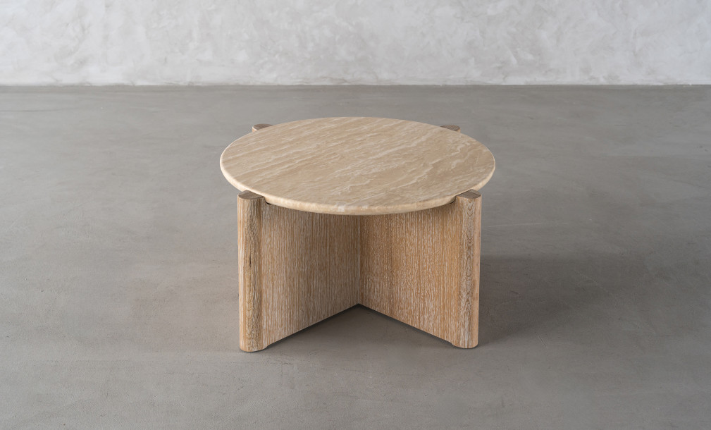 Pebble Coffee Table L (Stone top)