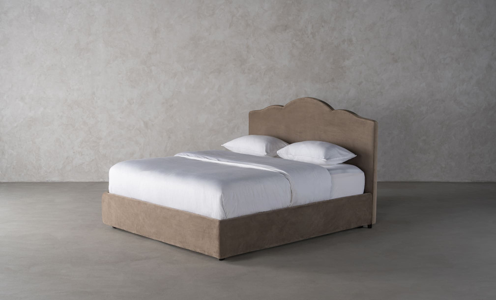 Sanderlight Bed 200*200 cm (Roy 005 velvet mink)