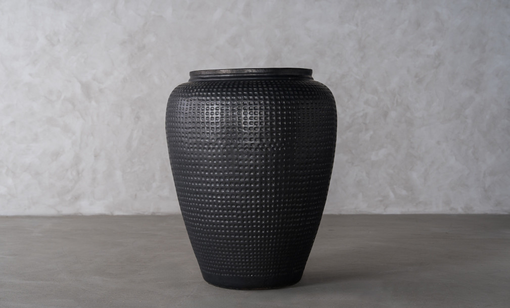 Dimple Jar Planter Graphite