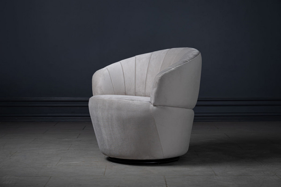 Chic Swivel Armchair Camel