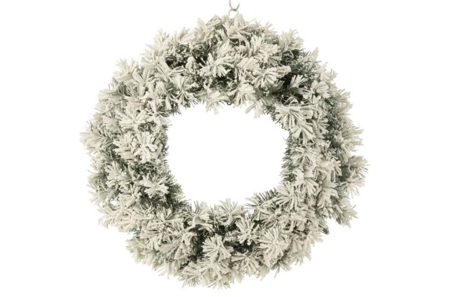 Christmas Wreath Snowy Green L (63x13x63cm)