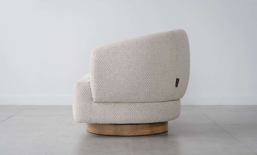 Bonnie Swivel Armchair (Fabric A1417 Color 4C)