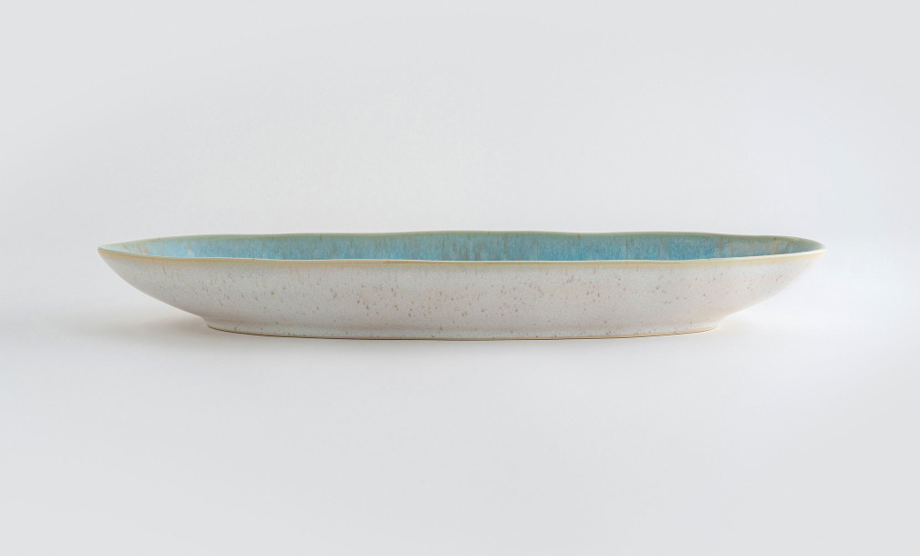 Eivissa Oval Platter sea blue 41 cm