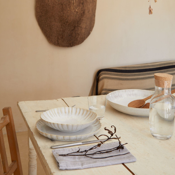 Eivissa Pasta/Serving Bowl sand beige 37 cm