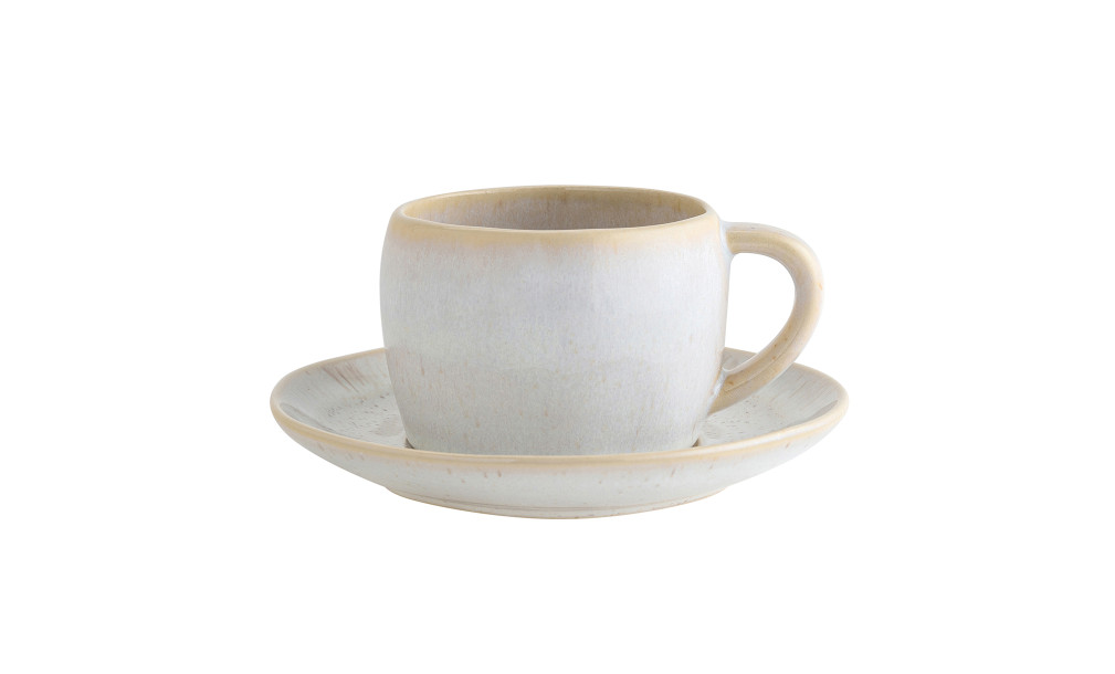 Eivissa Tea Cup and Saucer sand beige 230 ml